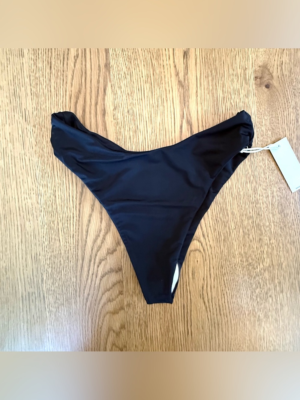 Aexae Black High Rise High Cut Bikini Bottom Size S, M & L NWT